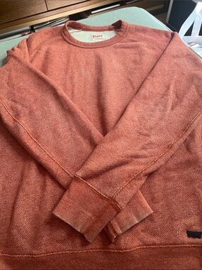 Men's Rust Crewneck Sweater by Levi’s Strauss from Brooklyn, NY
